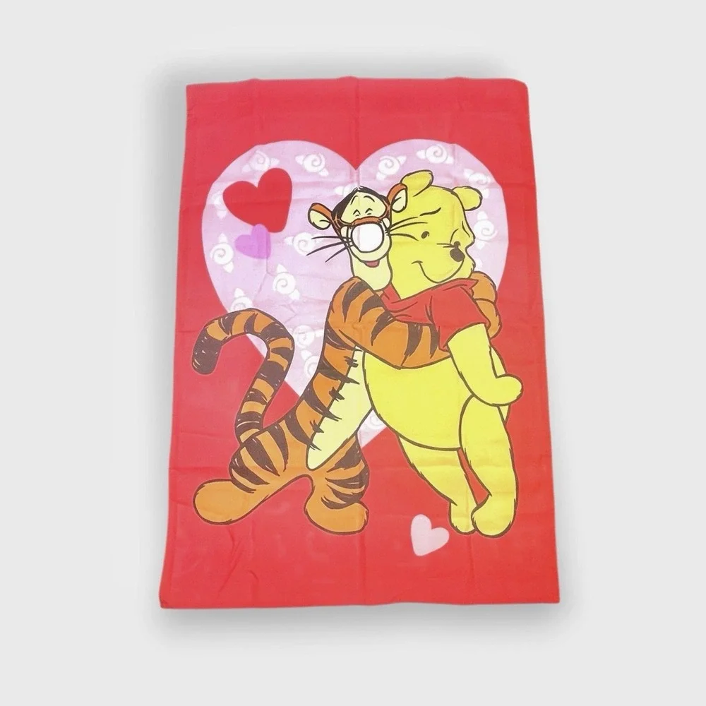 Vintage 90s Disney Winnie The Pooh Tigger Tweety Bird House Garden Flag Outdoor